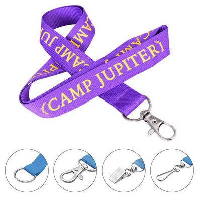 1/2" Imprinted Polyester Lanyard