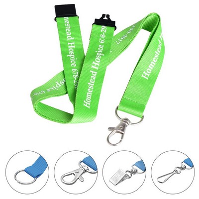 1" Imprinted Polyester Lanyard