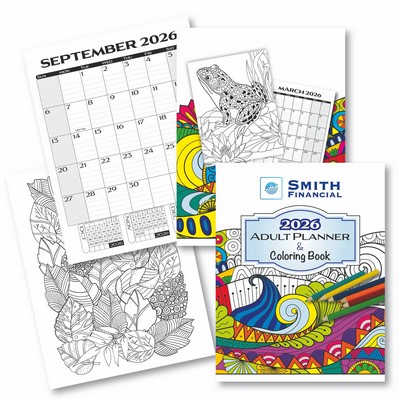 Adult Planner & Coloring Book