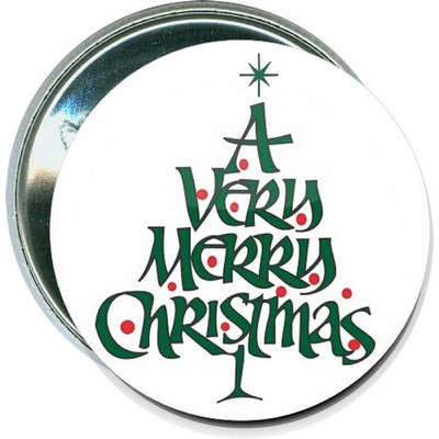 Christmas - A Very Merry Christmas - 2 1/4'' Round Button